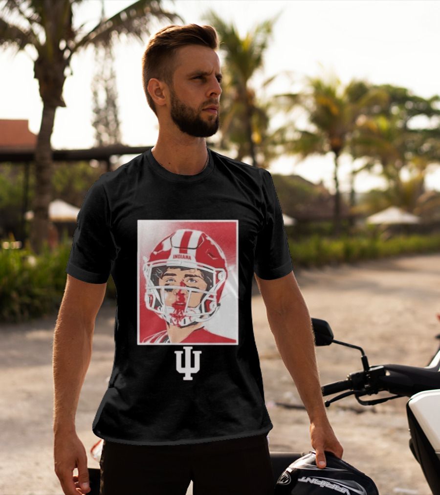 Josh Hoover Indiana Hoosiers Football Bloody Face T-Shirt