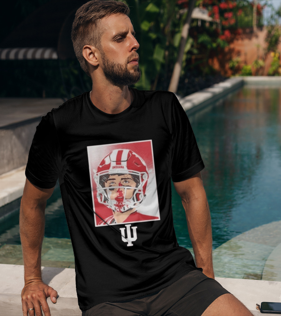 Josh Hoover Indiana Hoosiers Football Bloody Face T-Shirt
