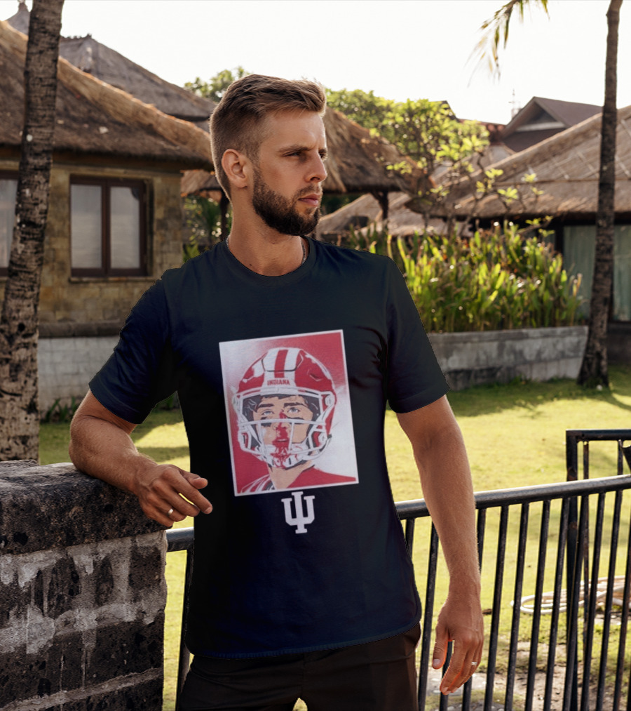 Josh Hoover Indiana Hoosiers Football Bloody Face T-Shirt