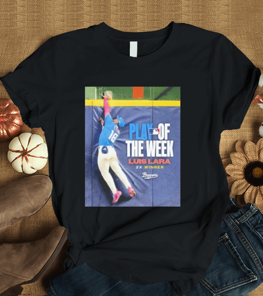 Luis Lara Play Of The Week 2x Winner Milwaukee Brewers T-Shirt