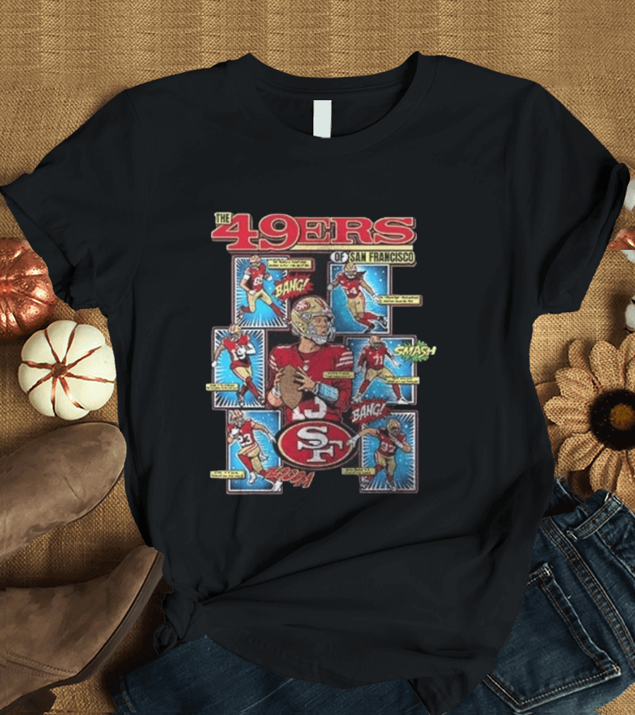 The 49ers Of San Francisco All Stars Comic Bang Smash SF 49ers T-Shirt