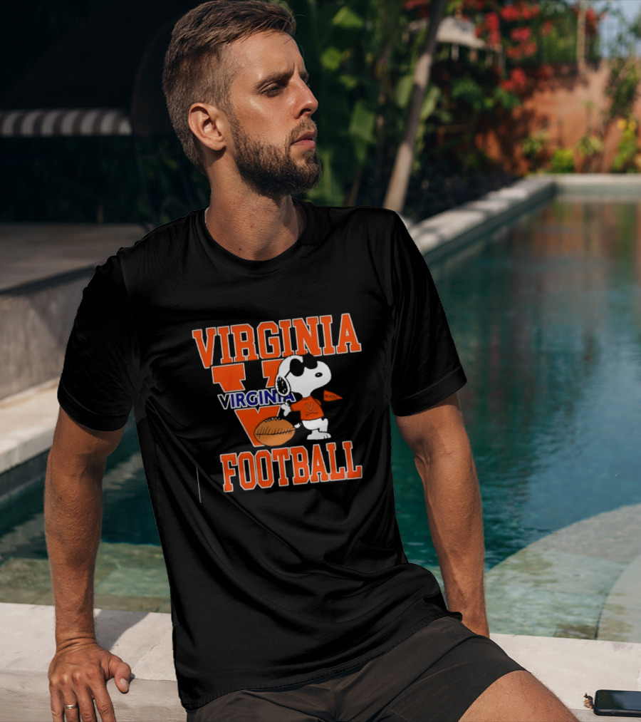 Virginia Cavaliers Football Snoopy Go Hoos T-Shirt