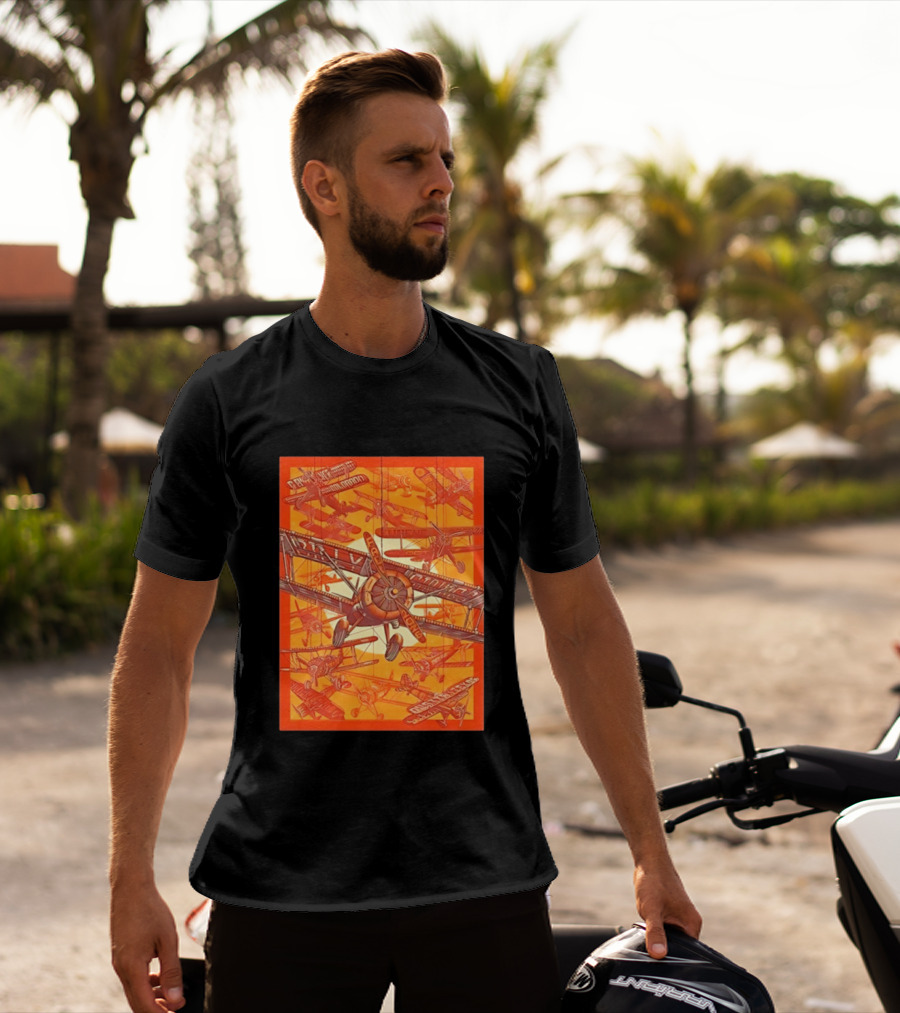 Biplane Airshow Eugene And Austin Adventure T-Shirt