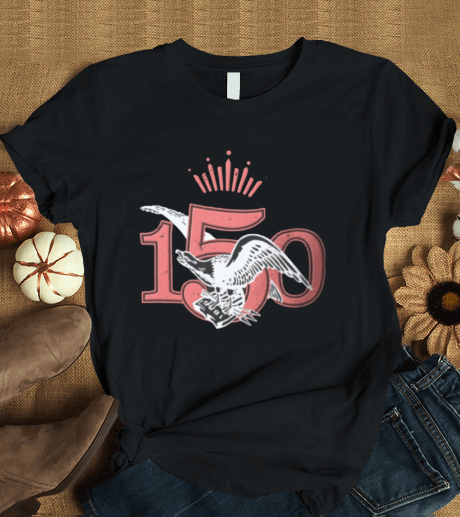 Texas A And M University 150th Anniversary 1876 Eagle Crown T-Shirt