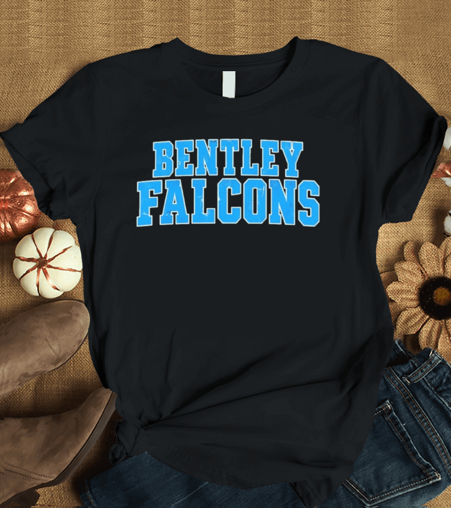 Bentley Falcons Distressed NCAA College Sports T-Shirt