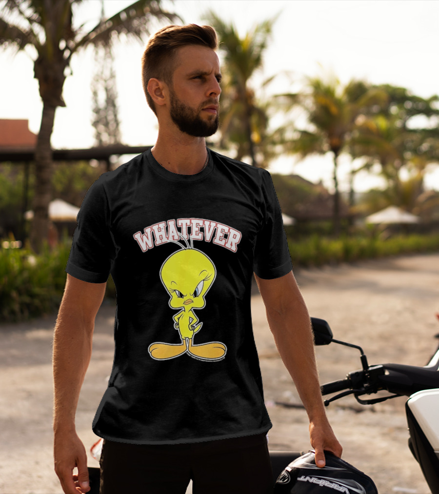 Tweety Bird Whatever Attitude Looney Tunes Cartoon T-Shirt