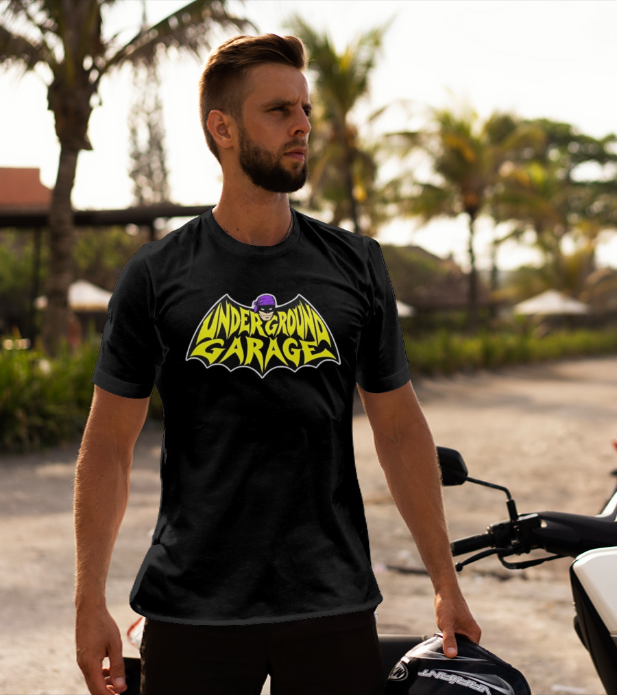 Underground Garage Superhero Bat Comic Masked Hero T-Shirt