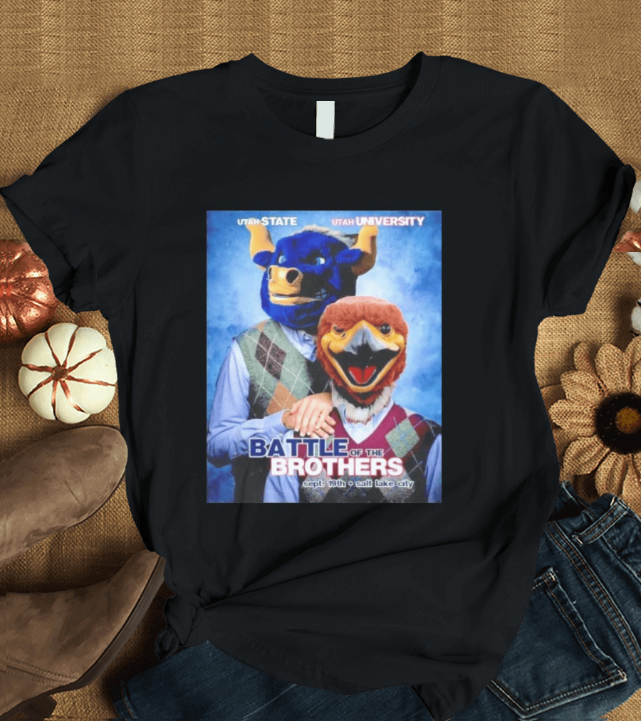 Utah State Utah University Battle Of The Brothers Sept 19th Salt Lake City T-Shirt