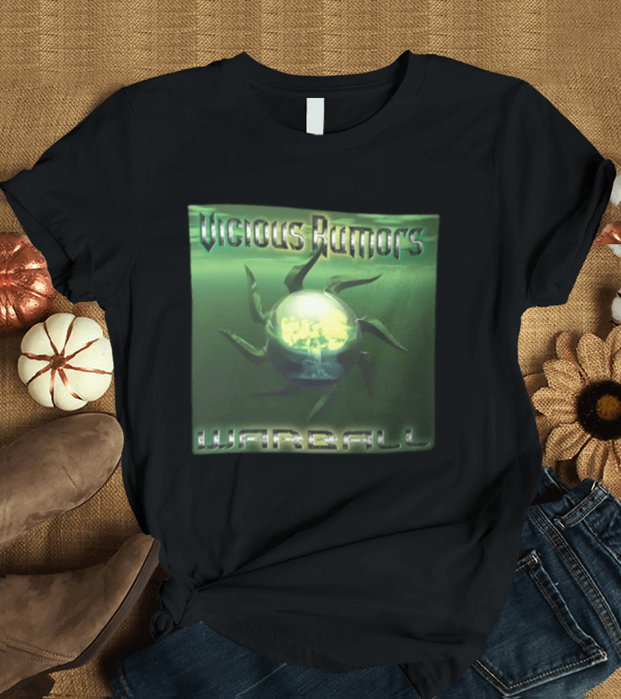 Vicious Rumors Warball Album Cover Heavy Metal Band Music T-Shirt