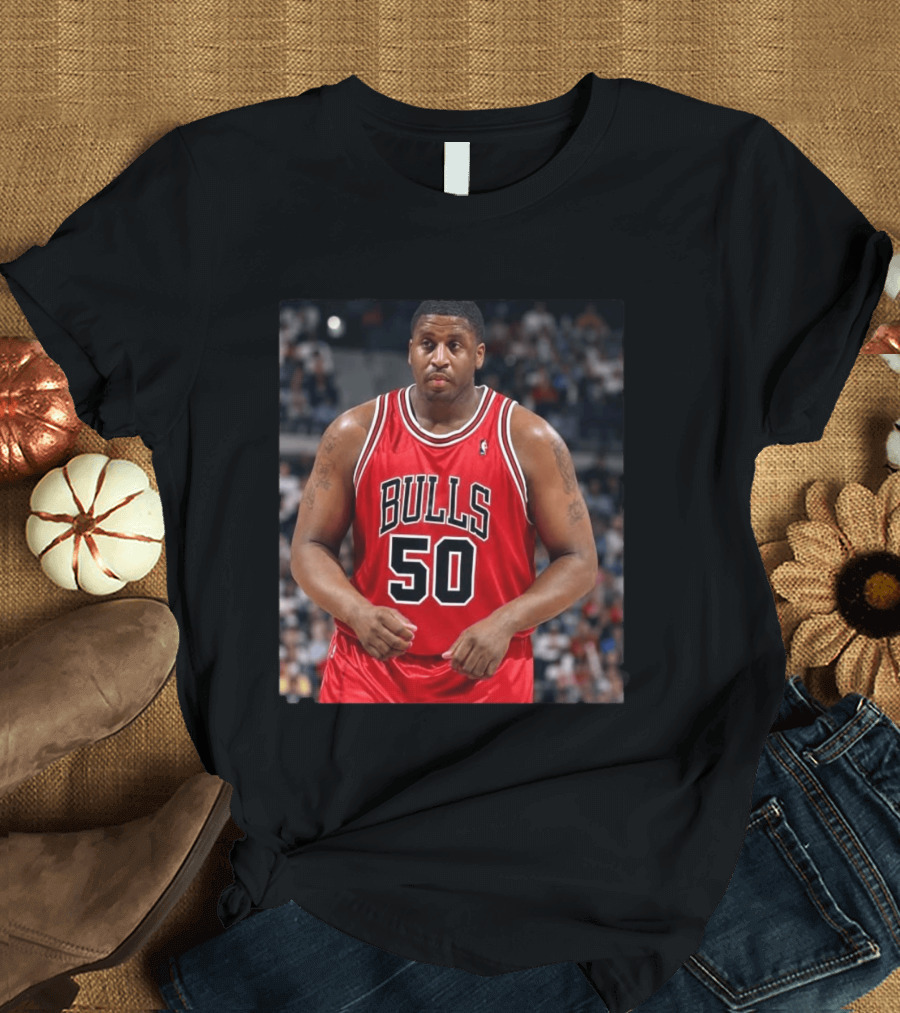 Bulls 50 Michael Sweetney Red Basketball Jersey T-Shirt
