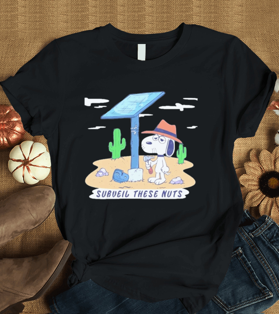 Spike Peanuts Subueil These Nuts Snoopy Desert Solar Panel T-Shirt
