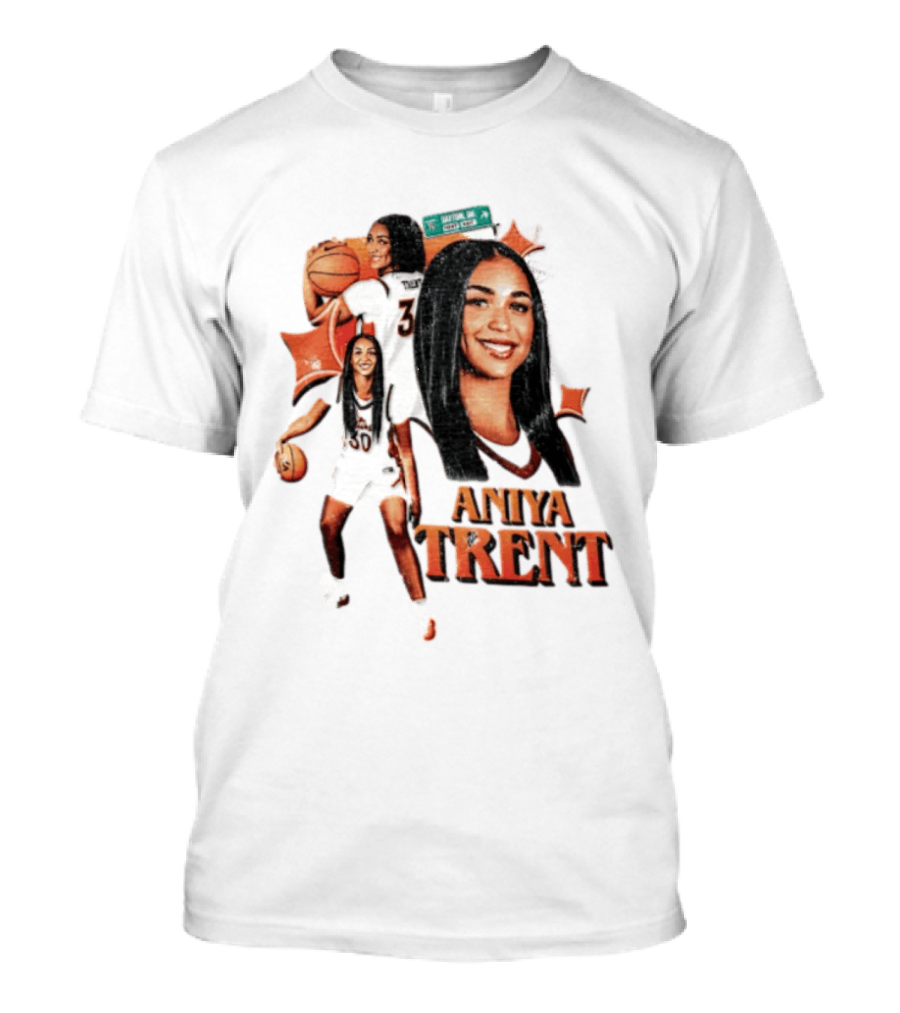 Aniya Trent Dayton Ohio Basketball Player The Burg Sign T-Shirt