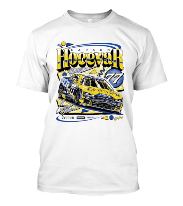 Carson Hocevar 77 NASCAR Spire Motorsports Zeigler Chevrolet Camaro Racing T-Shirt