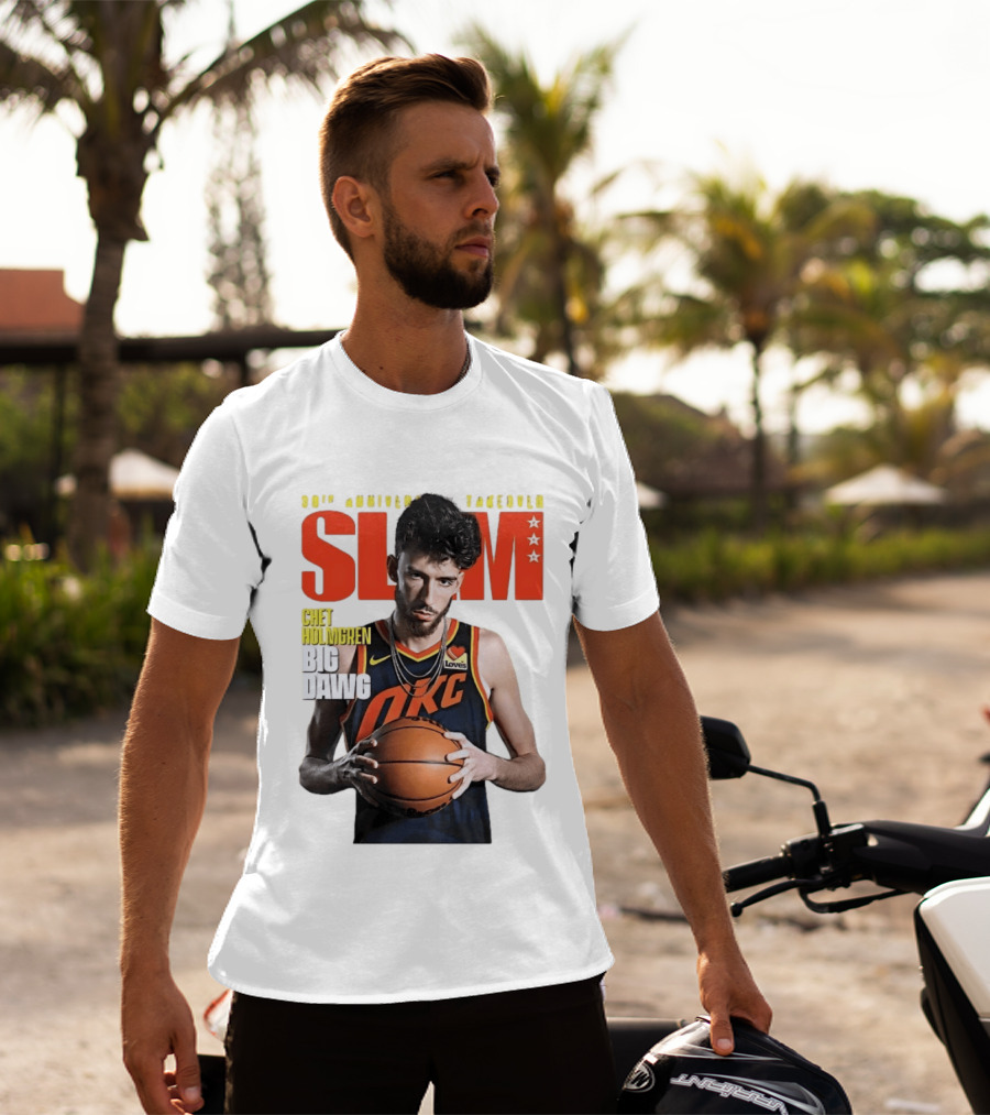 Chet Holmgren SLAM Magazine 30th Anniversary OKC Big Dawg Cover T-Shirt