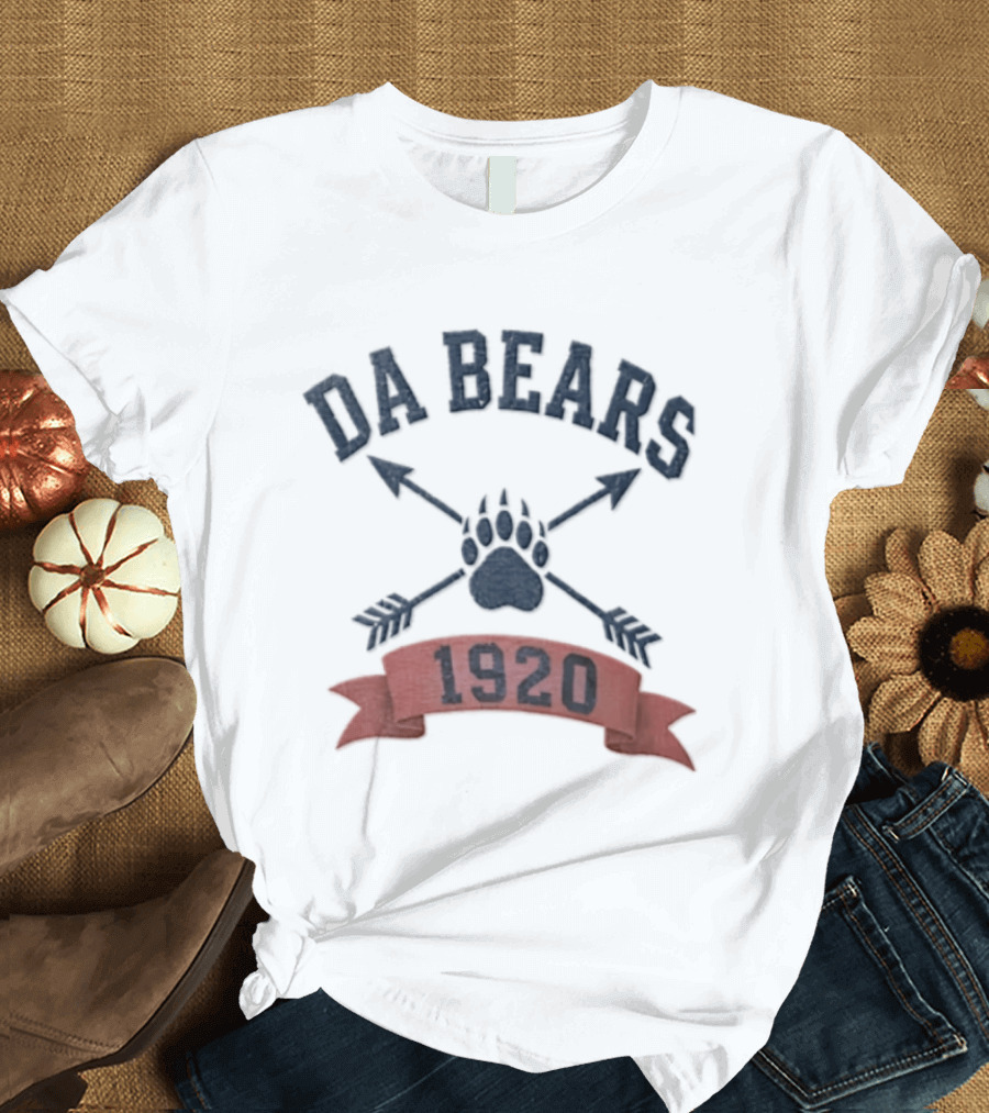 Chicago Bears Da Bears 1920 Paw Crossed Arrows T-Shirt