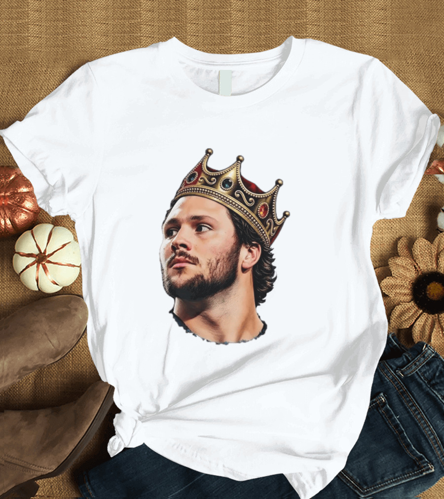 Josh Allen Buffalo Bills King Crown Football T-Shirt