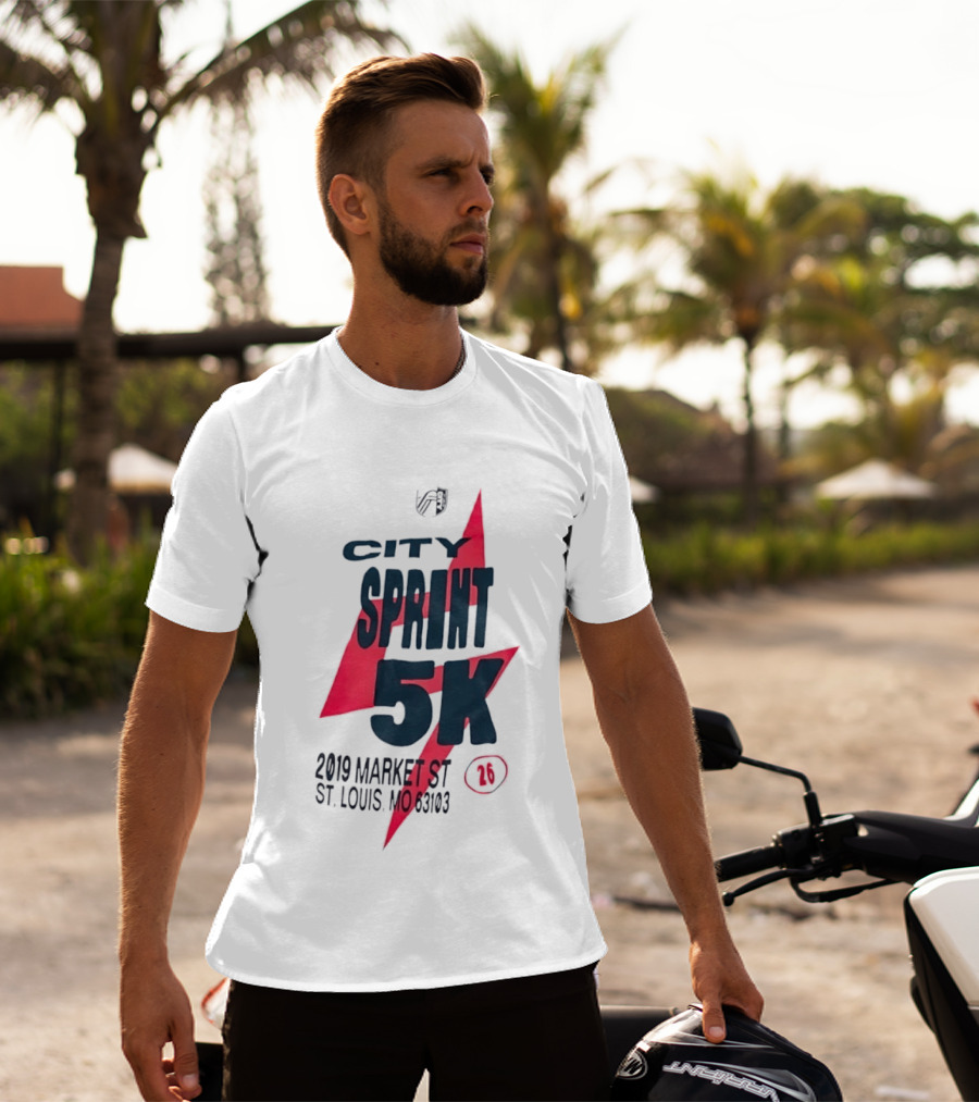 City Sprint 5K 2019 Market St St Louis MO 63103 26 T-Shirt