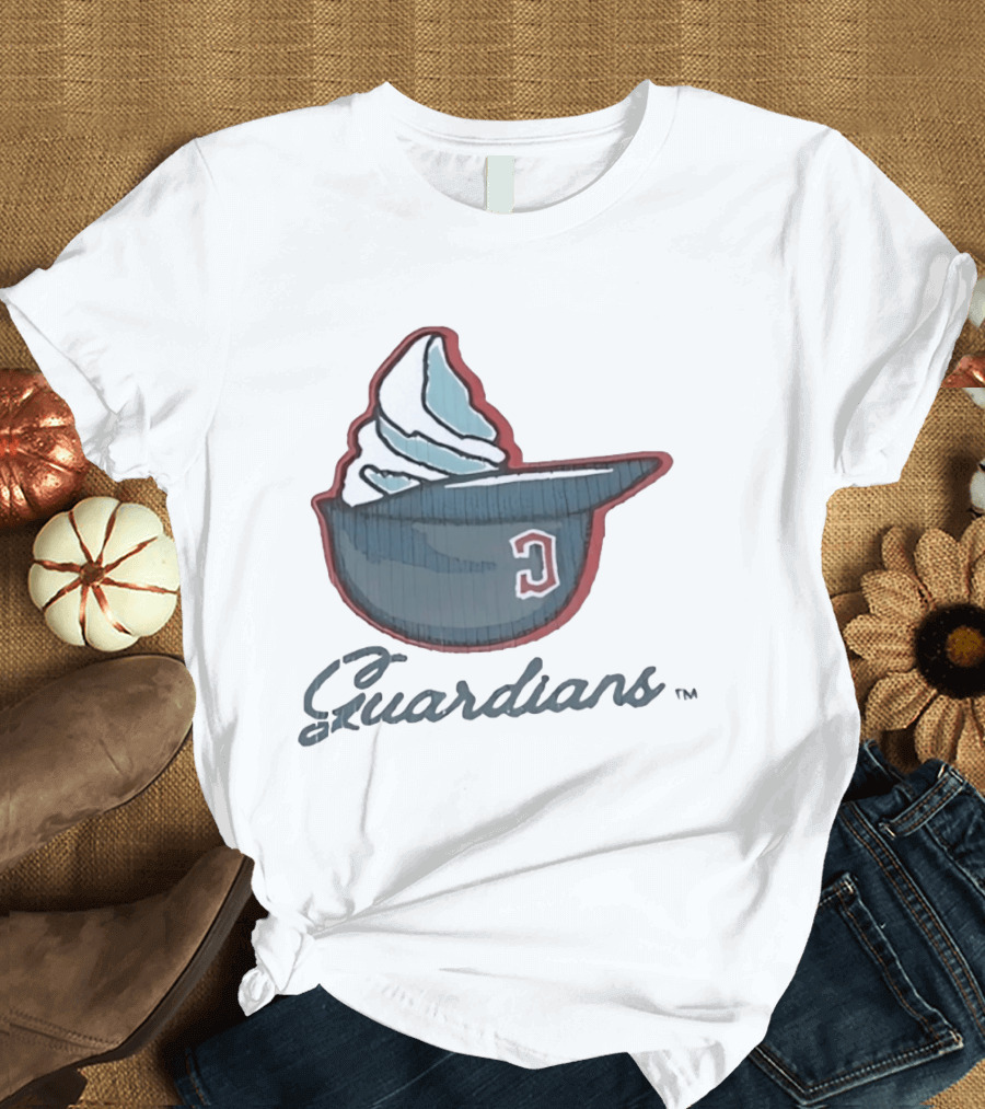 Cleveland Guardians Ice Cream Helmet C Hat Guardians T-Shirt