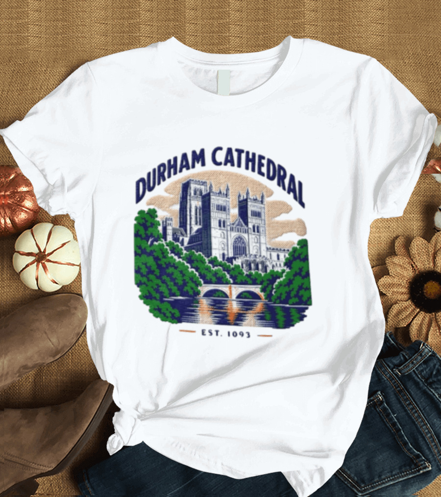 Durham Cathedral Est 1093 Iconic Landmark Travel Souvenir T-Shirt