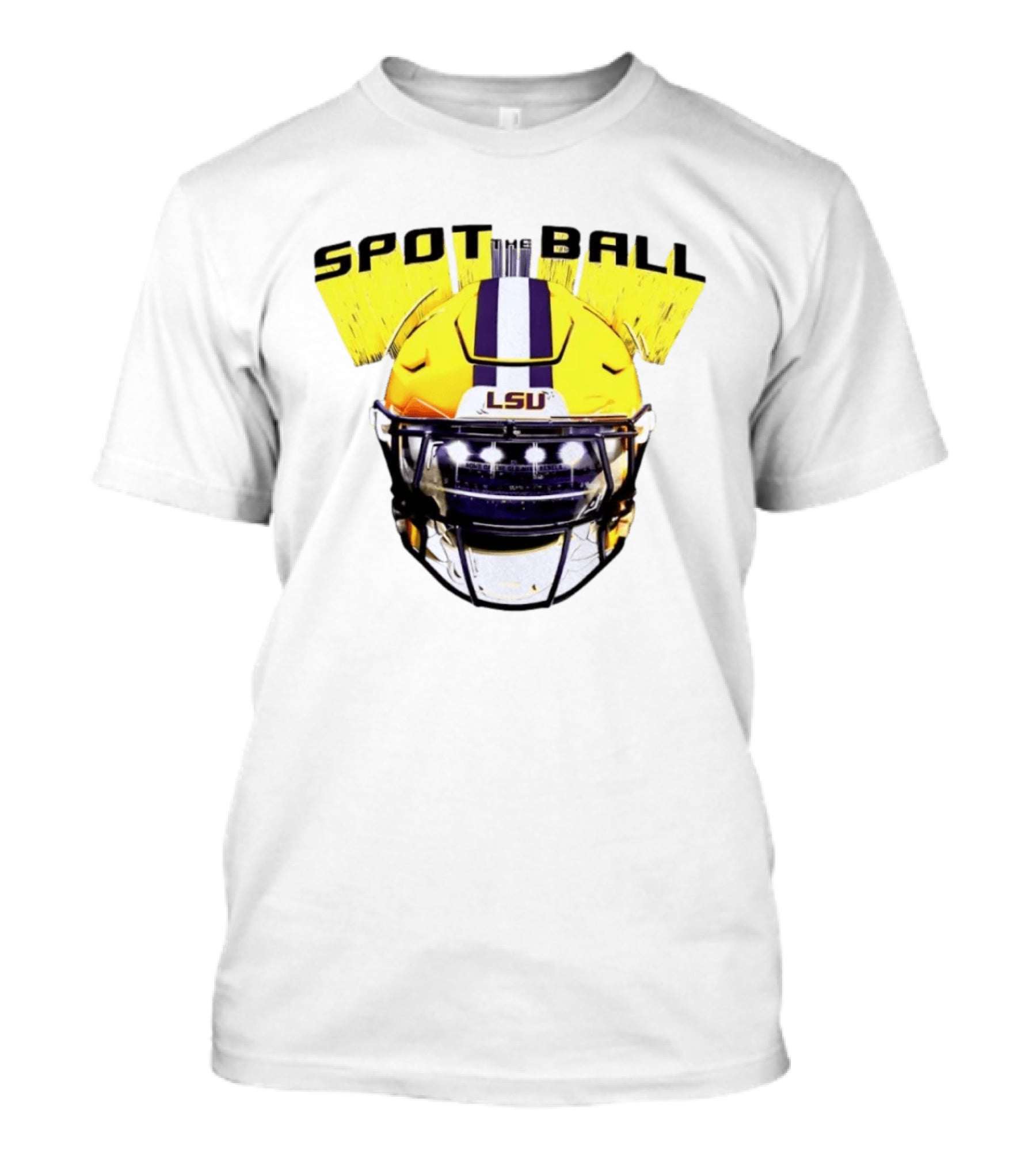 LSU Tigers Spot The Ball 2026 Football Helmet T-Shirt