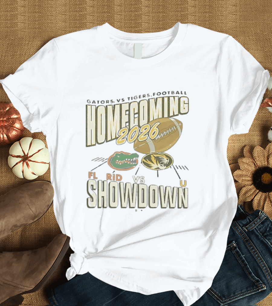 Florida Gators Vs Mizzou Tigers 2026 Homecoming Showdown Football T-Shirt