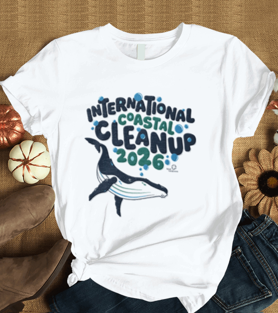 International Coastal Cleanup 2026 Humpback Whale T-Shirt