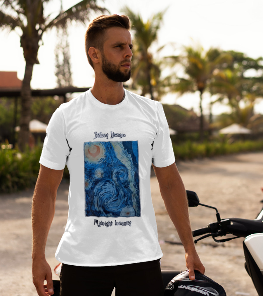 Stüssy Midnight Insanity The Starry Night T-Shirt
