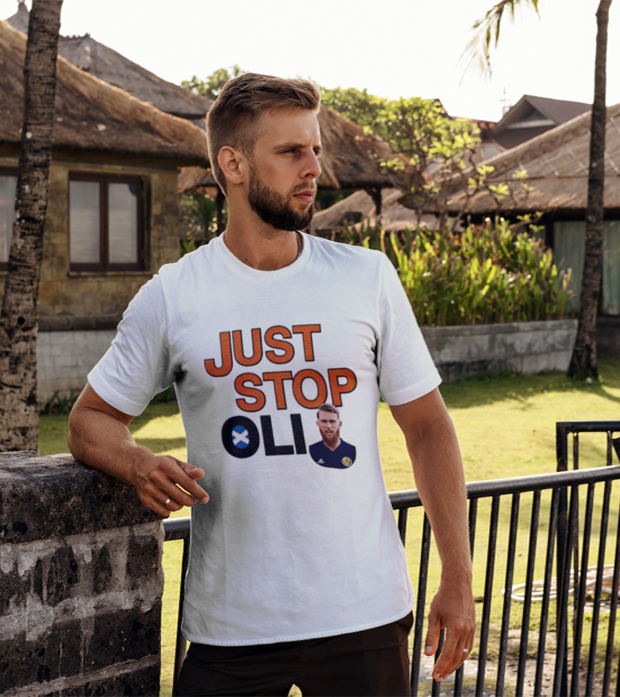 Oli McBurnie Scotland Just Stop Football Fan T-Shirt