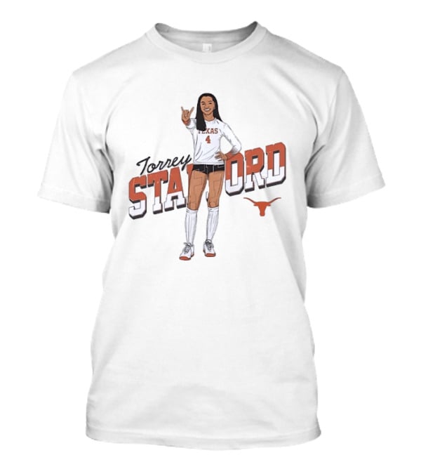 Torrey Stafford Texas Volleyball Longhorns Player 4 T-Shirt