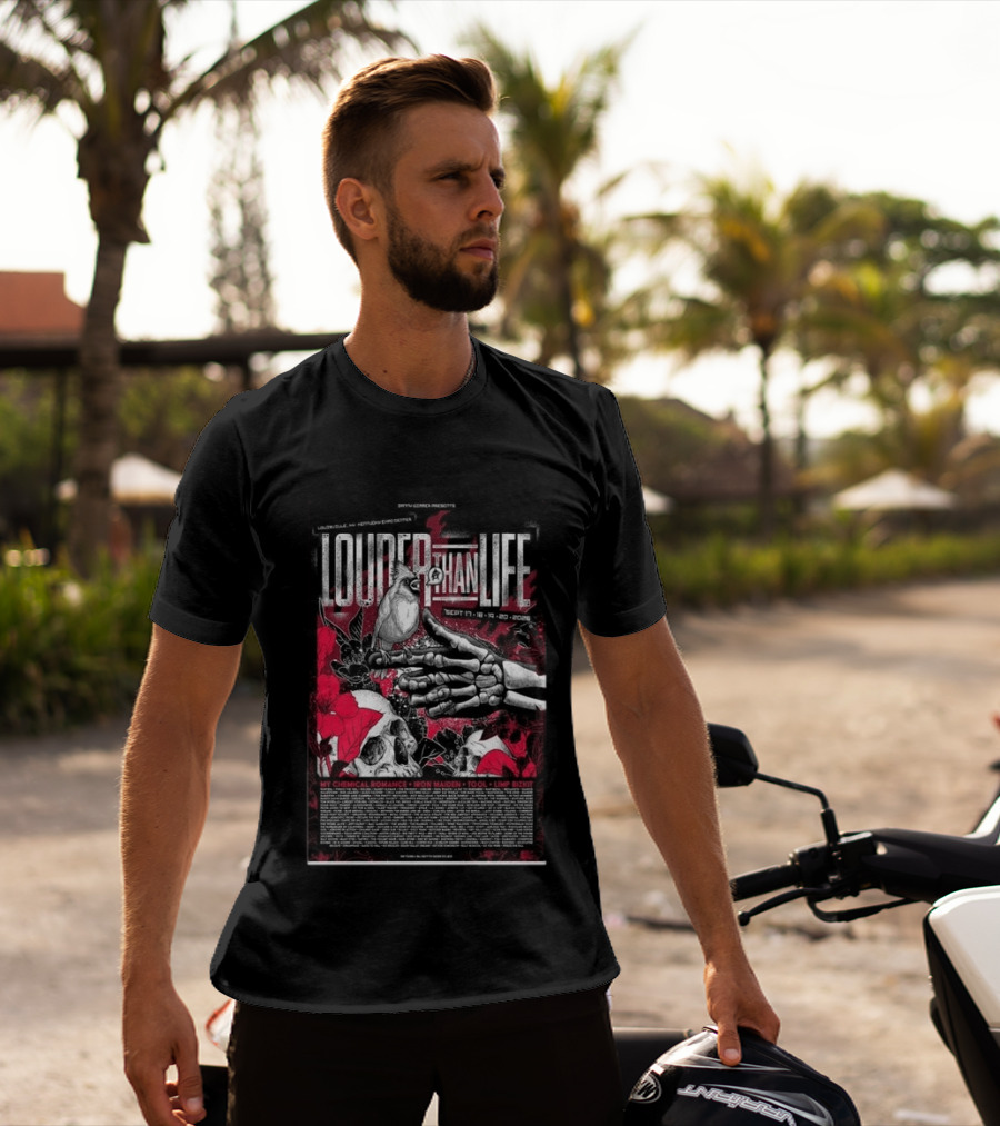 Louder Than Life 2026 Festival My Chemical Romance Iron Maiden Tool Limp Bizkit T-Shirt