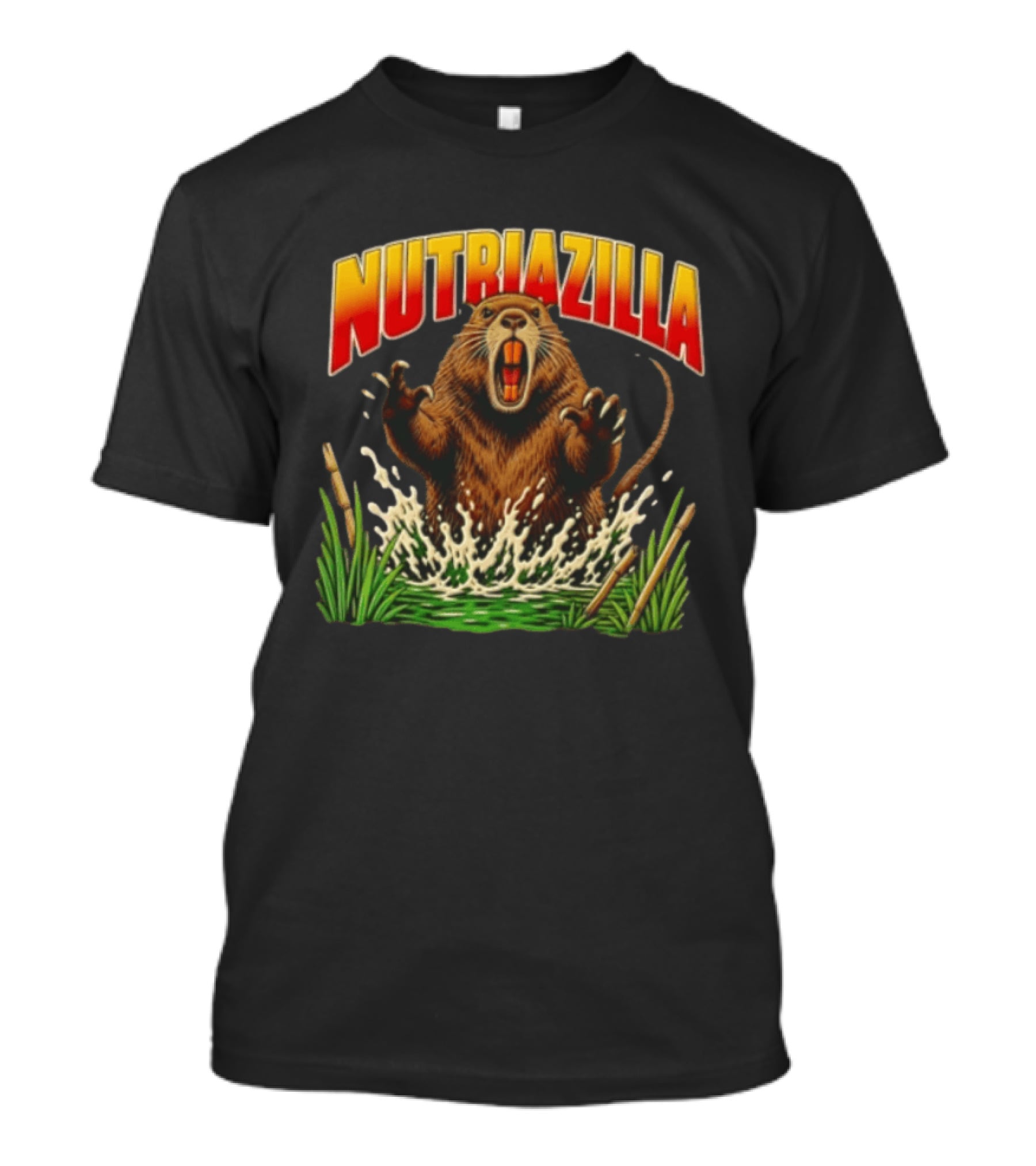 Nutriazilla Giant Nutria Emerging From Water T-Shirt