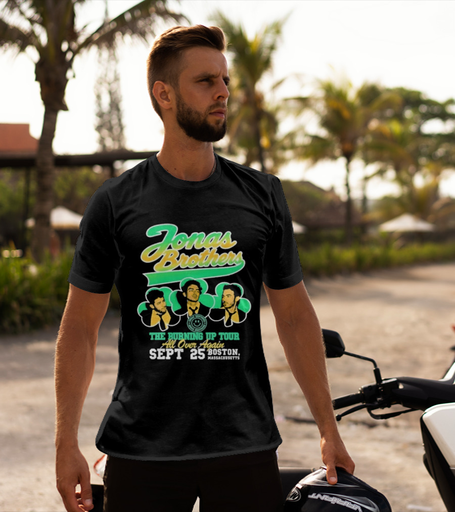 Jonas Brothers The Bringing Up Tour All Over Again Sept 25 Boston Massachusetts T-Shirt