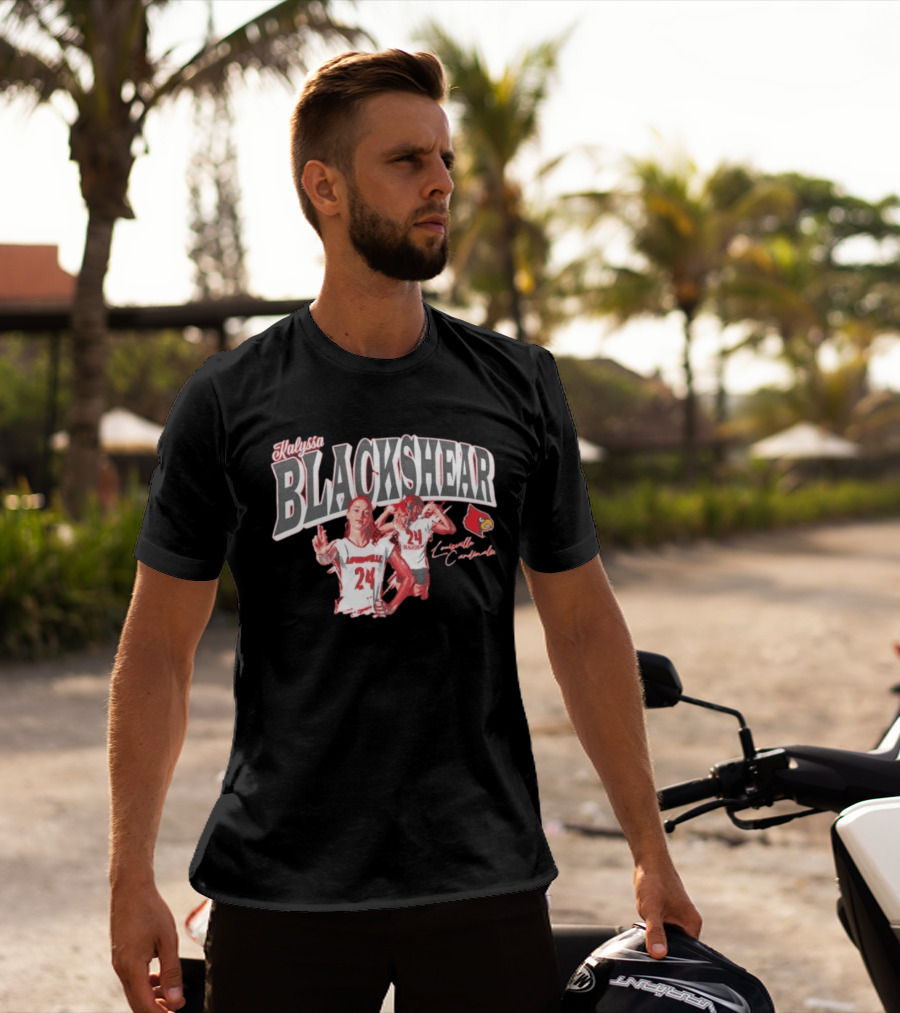 Kalyssa Blackshear Louisville Cardinals 24 Paintbrush T-Shirt