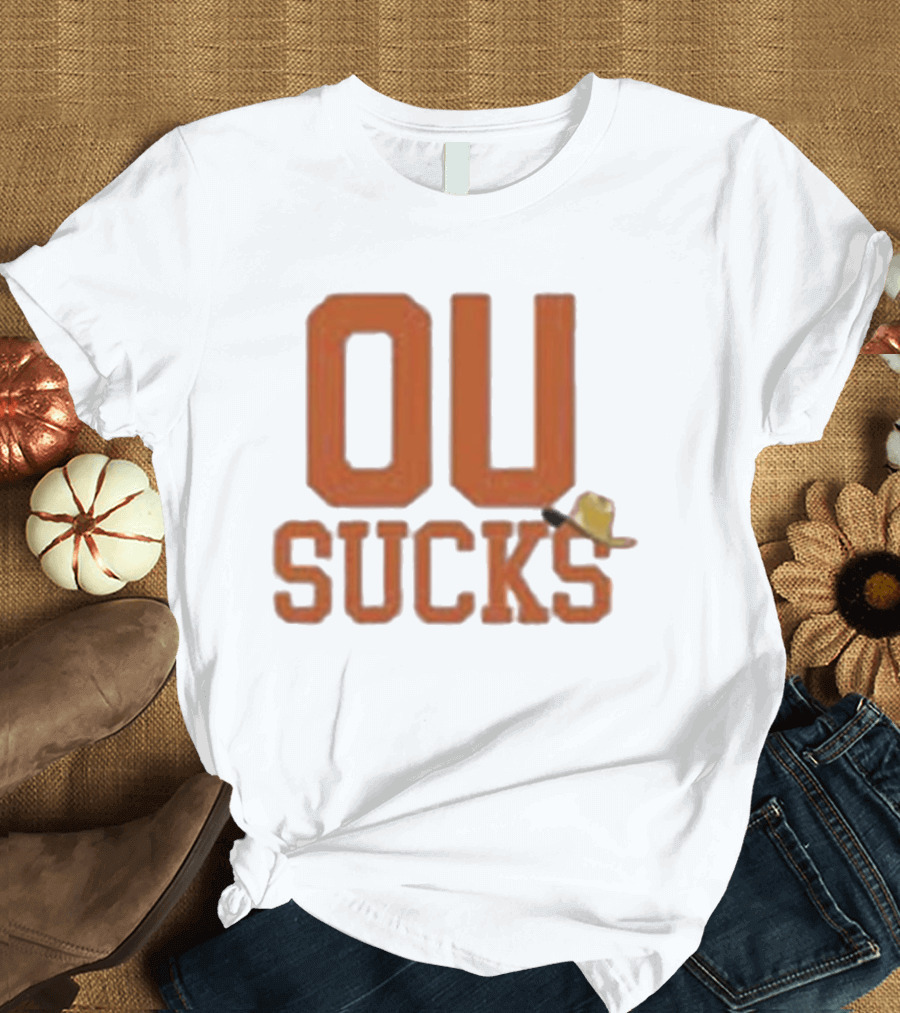 OU Sucks Texas Longhorn Rivalry T-Shirt