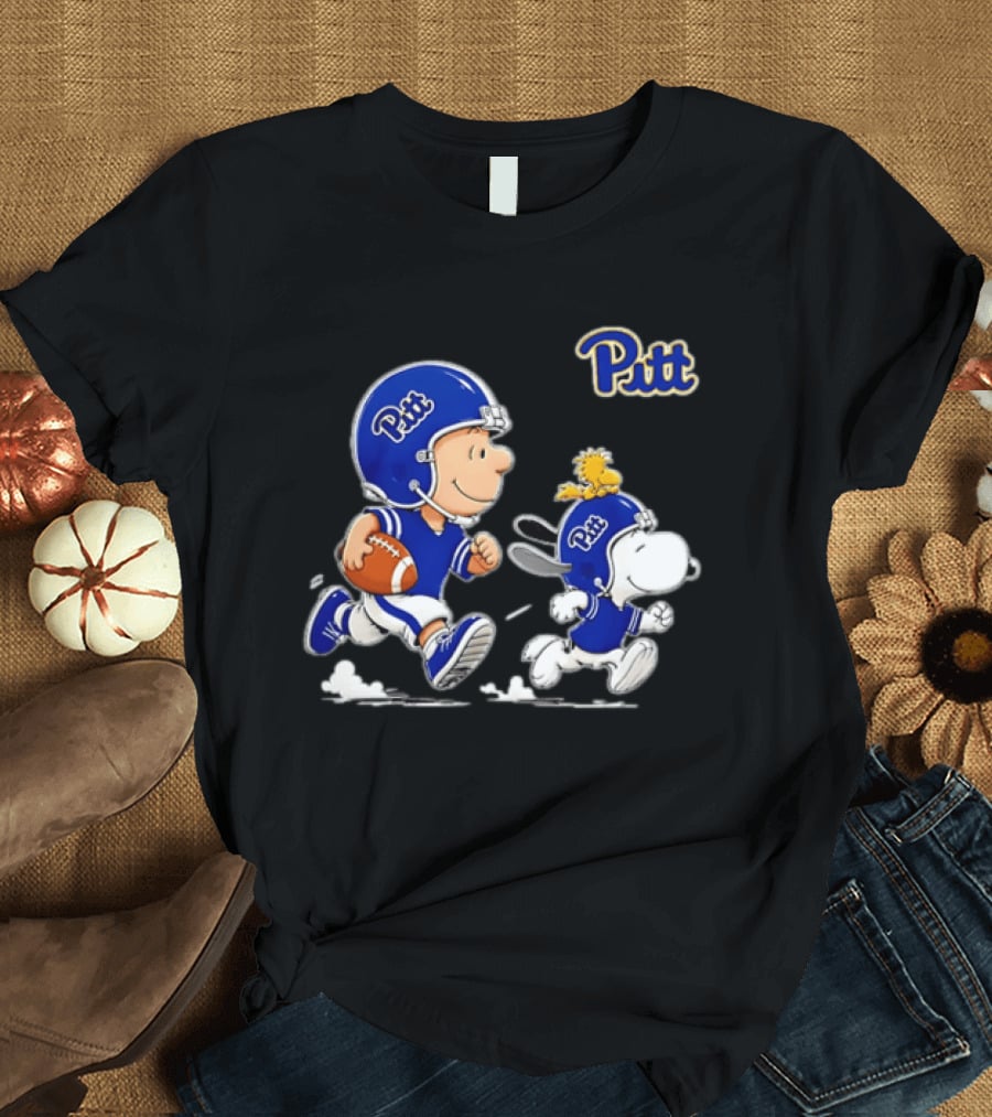 Charlie Brown Woodstock Snoopy Pitt Panthers Football 2026 T-Shirt