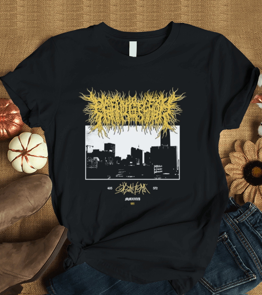 Deathoma 405 572 MMXXVI Cityscape Death Metal Amagiri Skreamxx T-Shirt
