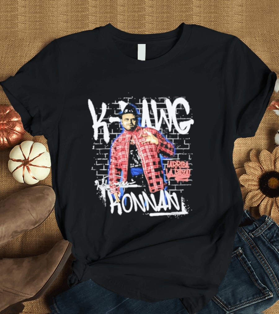 K Dawg Konnan Arriba La Raza Plaid T-Shirt