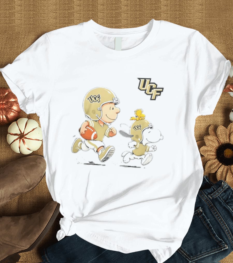 Charlie Brown Snoopy Woodstock UCF Knights Football 2026 T-Shirt