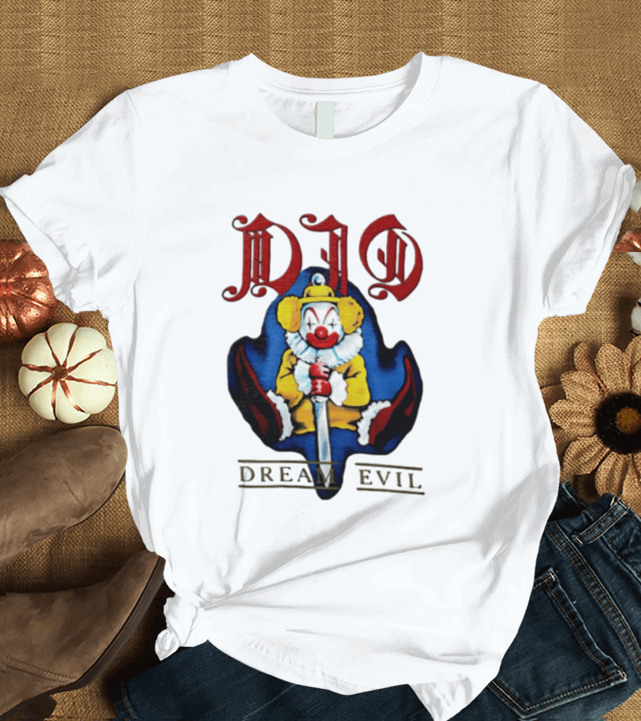 Dio Dream Evil Clown Holding Sword T-Shirt