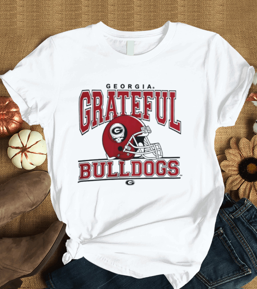 Georgia Grateful Dead Bulldogs Steal Your Helmet T-Shirt