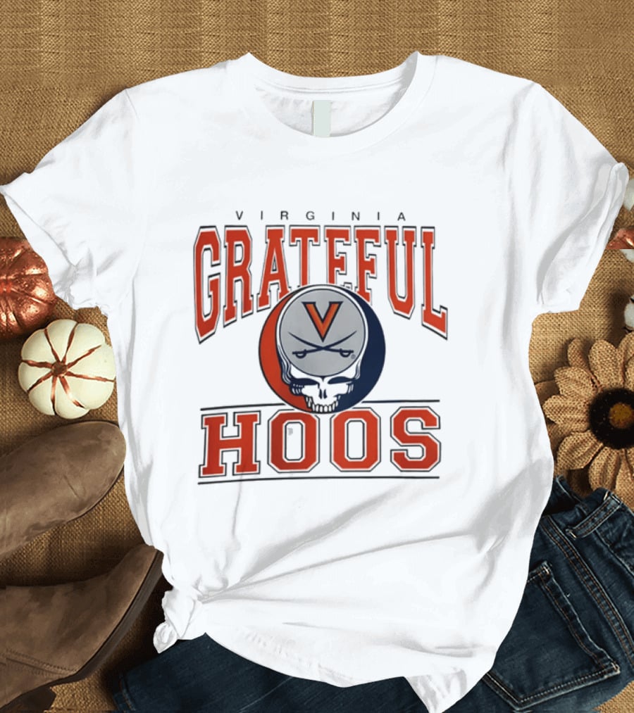 Virginia Cavaliers Grateful Dead Grateful Hoos Steal Your Helmet T-Shirt