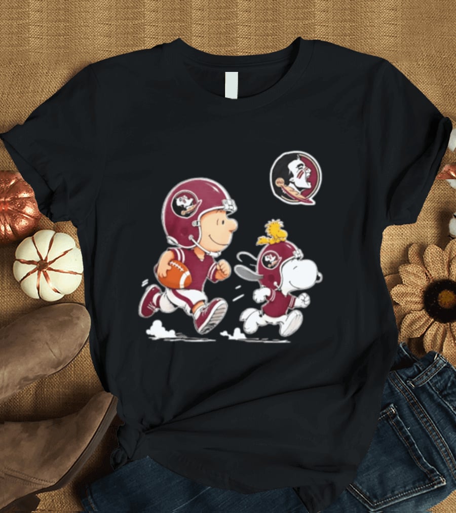 Charlie Brown Snoopy Woodstock Florida State Seminoles Football 2026 T-Shirt