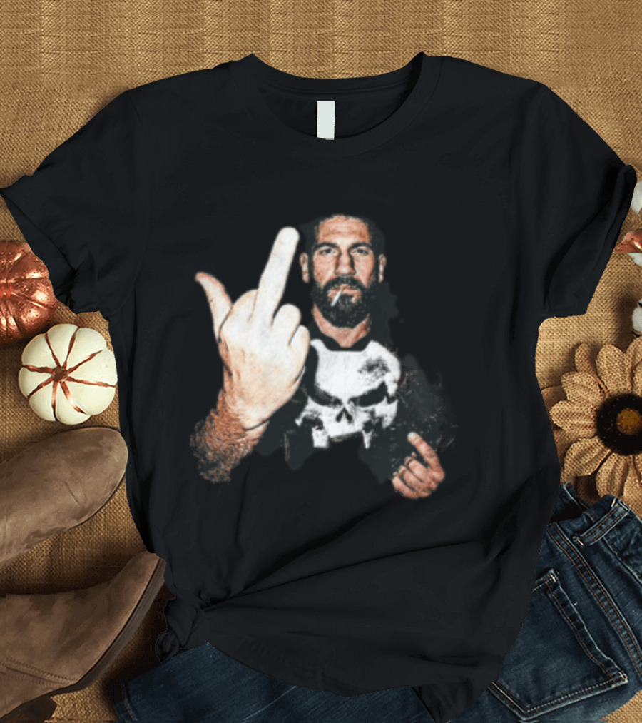 Jon Bernthal Punisher Middle Finger Iconic Gesture T-Shirt