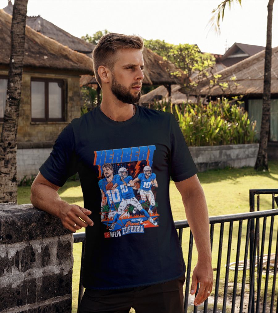 Herbert Player Euphoria NFLPA Limited Edition Lightning Version T-Shirt