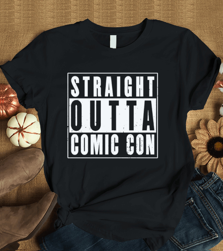 Straight Outta Comic Con Geek Culture Convention T-Shirt