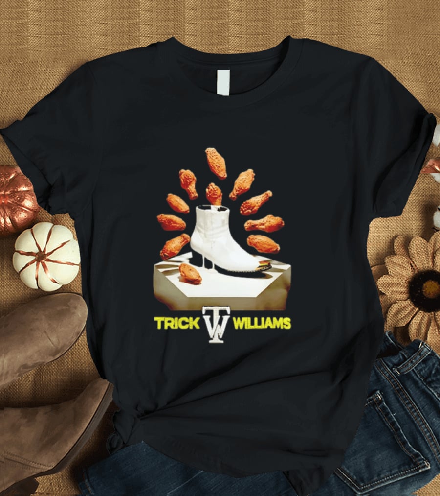 Trick Williams WWE Lemon Pepper Steppers Chicken Boot T-Shirt