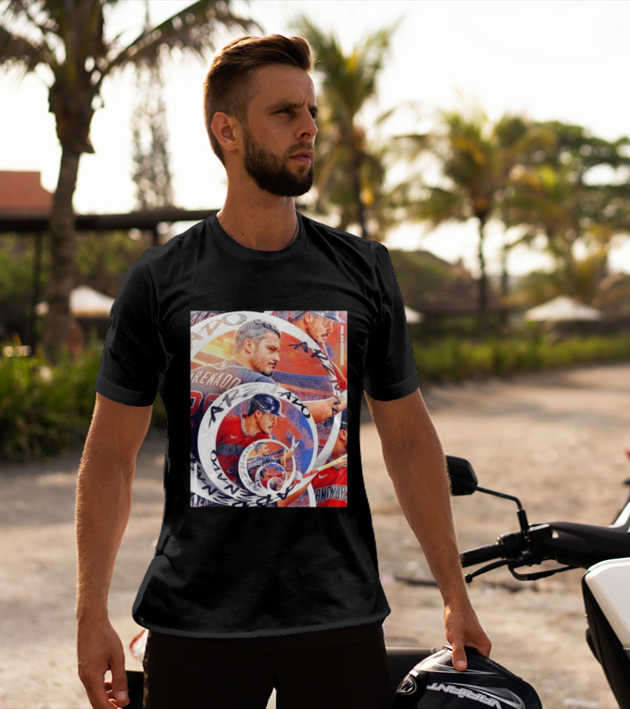 Nolan Arenado Arizona Diamondbacks Baseball Spiral Collage T-Shirt