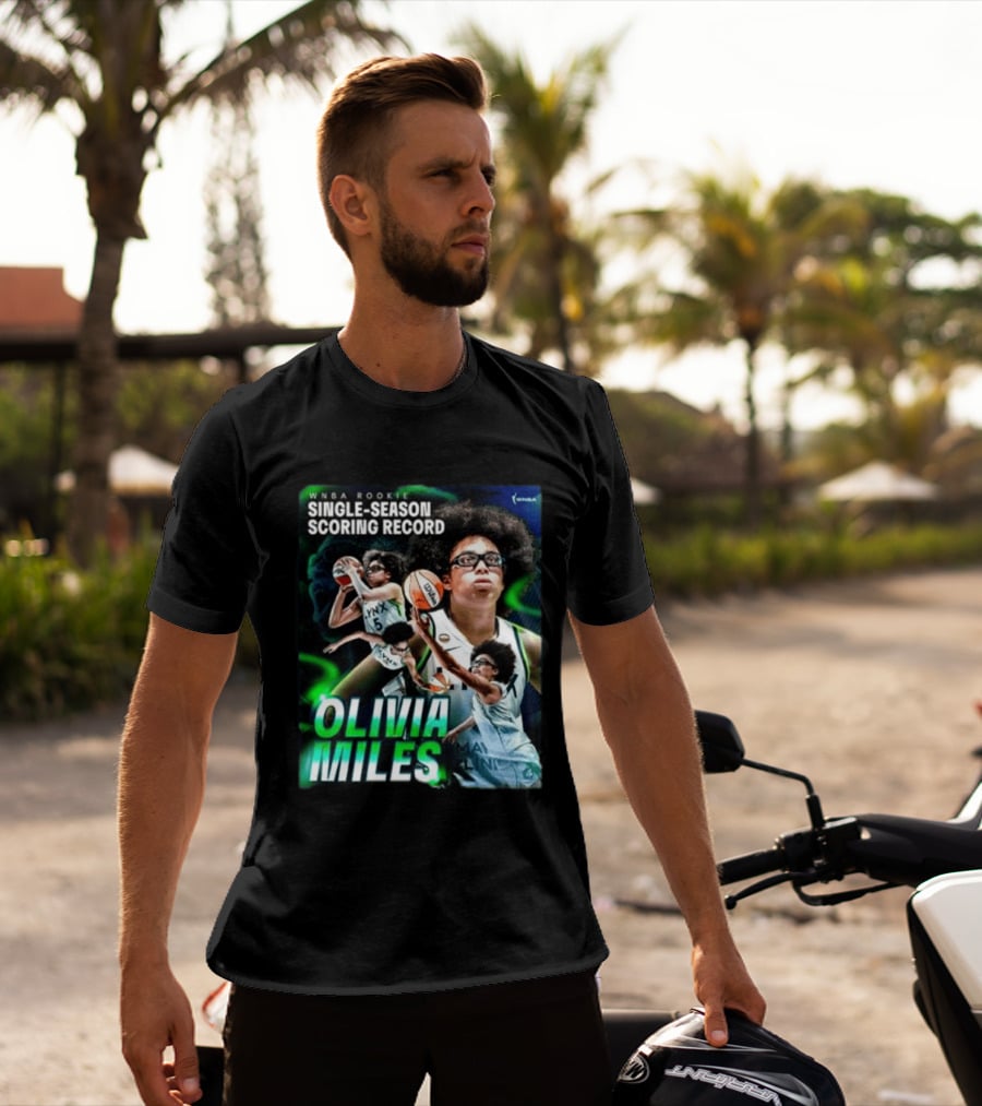 WNBA Rookie Single Season Scoring Record Olivia Miles T-Shirt