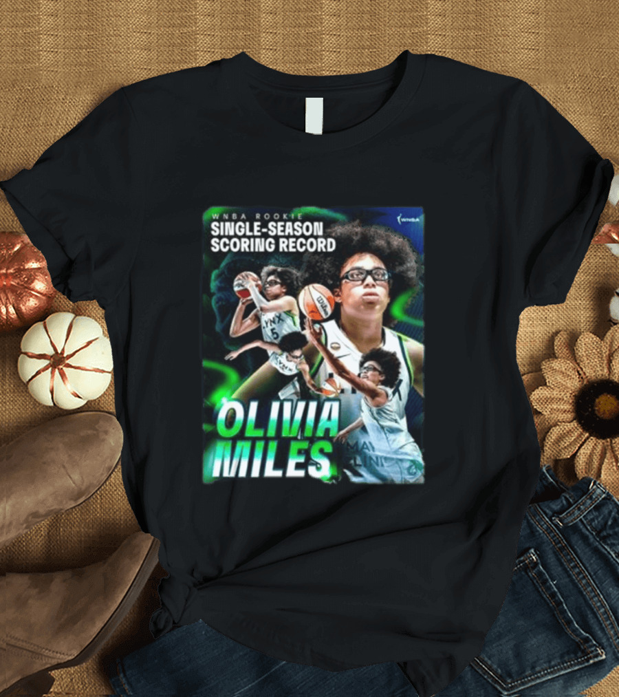 WNBA Rookie Single Season Scoring Record Olivia Miles T-Shirt