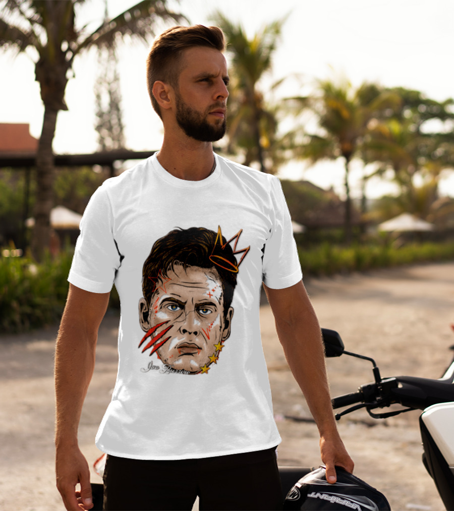 Joe Burrow Fat Head Limited Edition Player Crowned Star Scratches T-Shirt